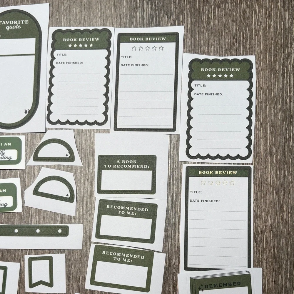 ❤️$2 Green Book Themed Not So Mystery Happy Planner Sticker Set